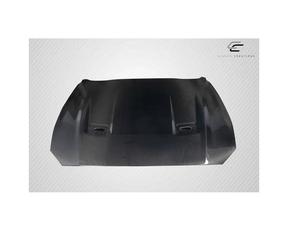 2018-2023 Ford Mustang Carbon Creations OEM Look Hood - 1 Piece