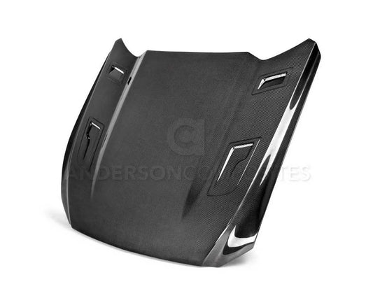 Anderson Composites Carbon Fiber Hood GTH Style Ford Mustang 2015-2023