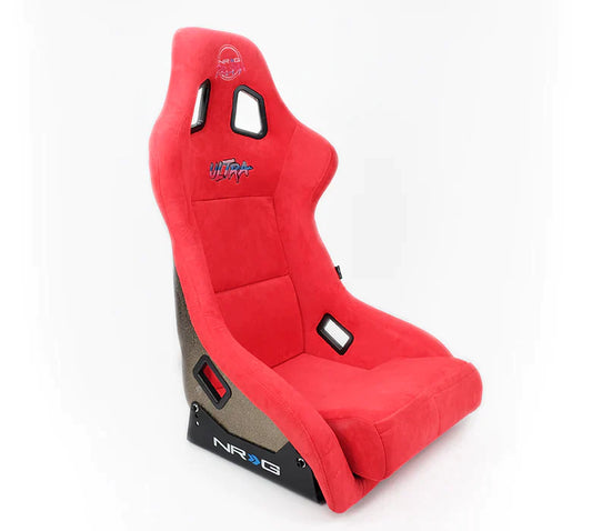 NRG FRP Ultra Edition Bucket Seat Large Red