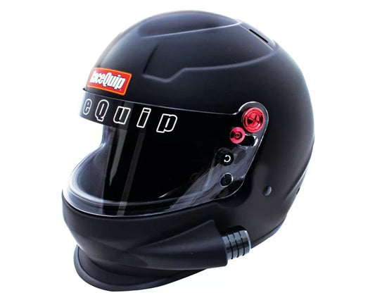 Racequip Flat Black SA2020 PRO20 Side Air Full Face Helmet, Small