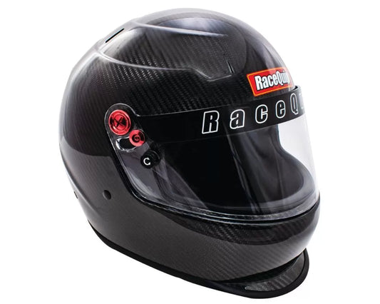 Racequip Clear Coated Carbon Fiber SA2020 PRO20 Full Face Helmet, X-Large