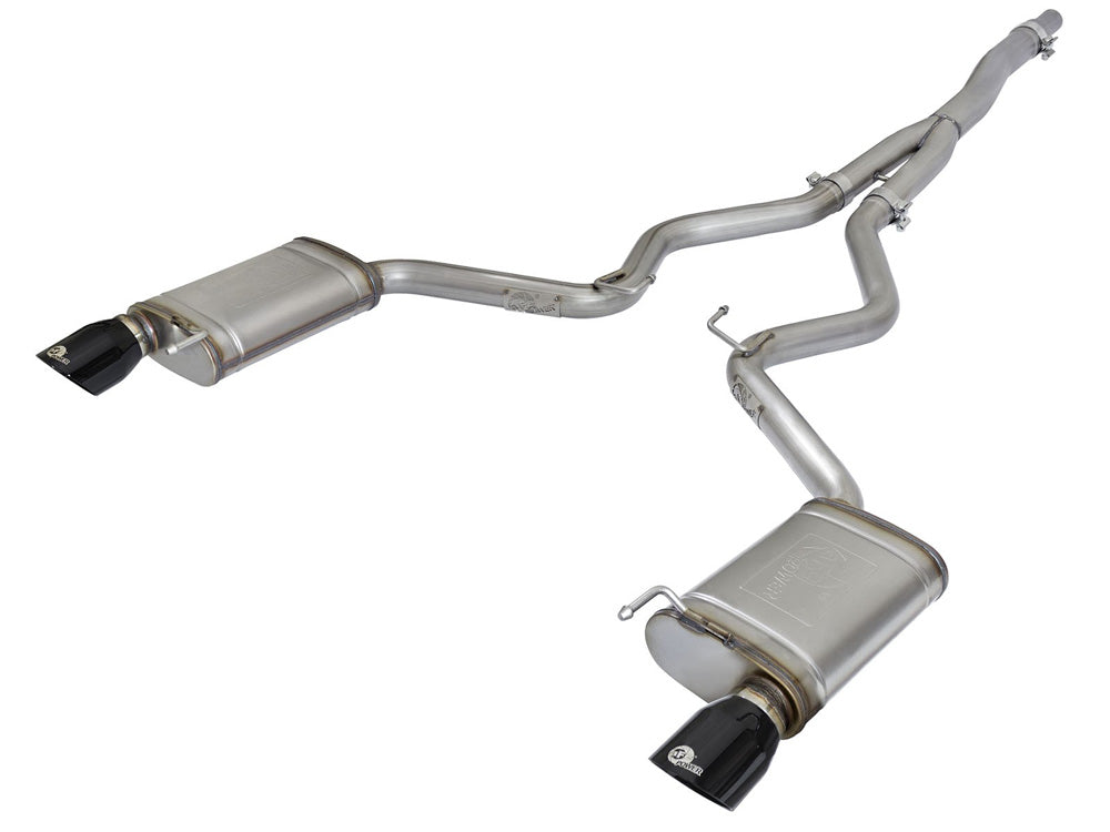 aFe MACH Force-Xp 3" to 2-1/2" 304 Stainless Steel Catback Exhaust System Ford Mustang EcoBoost 2015-2022 I4-2.3L (t)