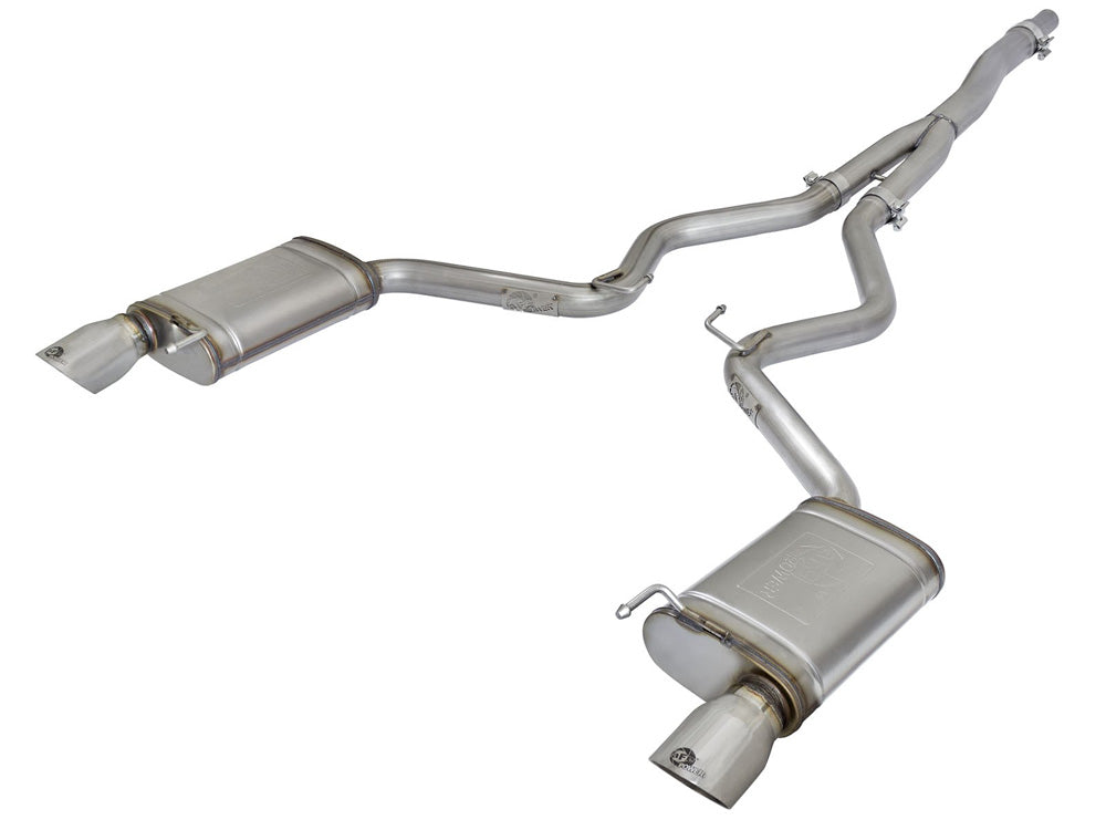 aFe MACH Force-Xp 3" to 2-1/2" 304 Stainless Steel Catback Exhaust System Ford Mustang EcoBoost 2015-2022 I4-2.3L (t)