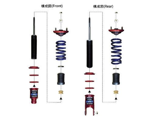 Buddy Club Sport Spec Damper Coilovers Kit Honda Civic | Integra 1992-2001