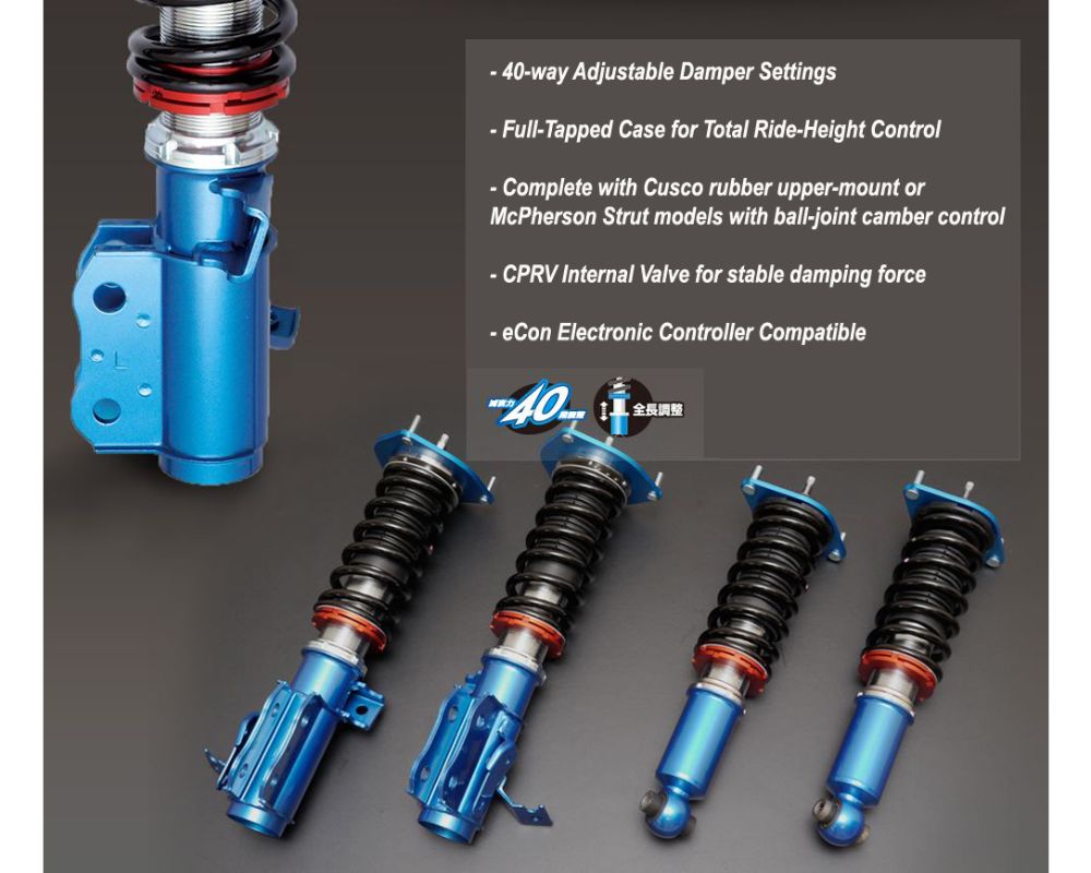 Cusco Sport Street Zero-A Coilover Kit w/ Pillowball Rear Upper Mount Toyota | Subaru 2022+