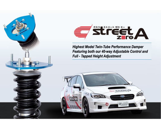 Cusco Sport Street Zero-A Coilover Kit w/ Hard Rear Upper Mount Toyota | Subaru 2022+