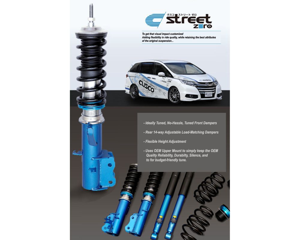 Cusco Street Zero Coilover Kit w/ Pillowball Rear Upper Mount Toyota | Subaru 2022+