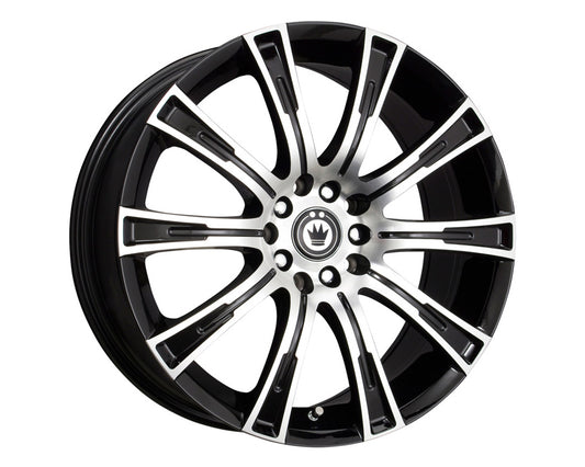 Konig Crown Gloss Black w/Machine Face Wheel 16x7.5 5x105/114.3 40