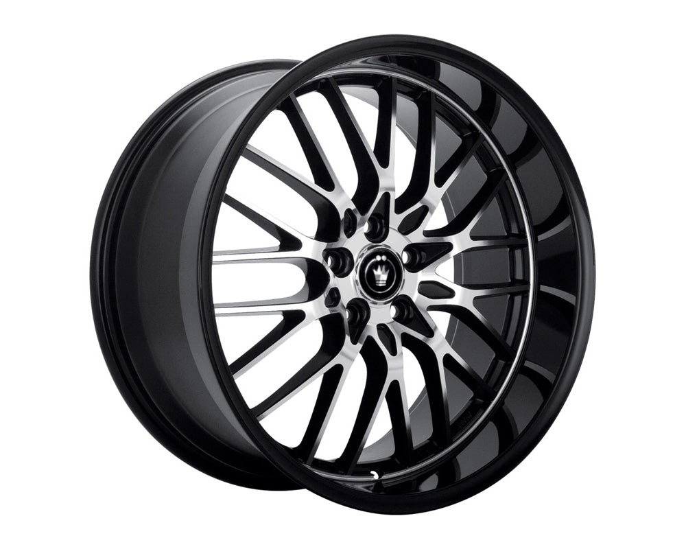 Konig Lace Gloss Black w/Machine Face Wheel 17x8 5x114.3 35