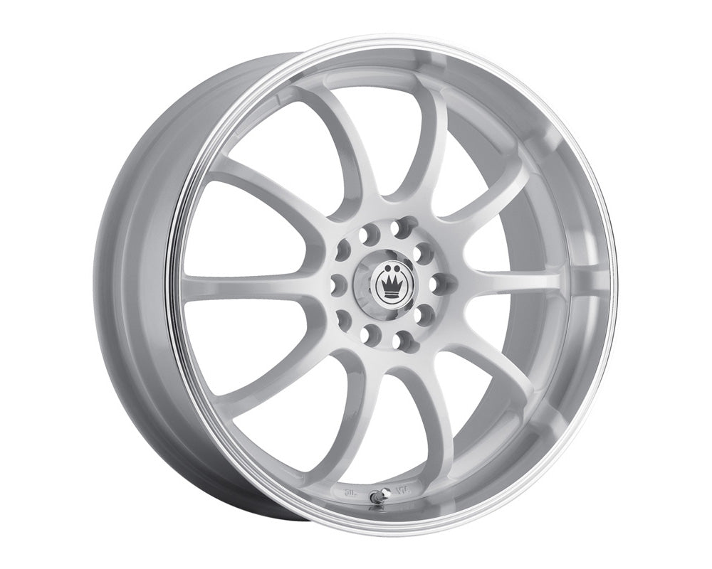 Konig Lightning White w/Machined Lip Wheel 16x7 4x100/114.3 40