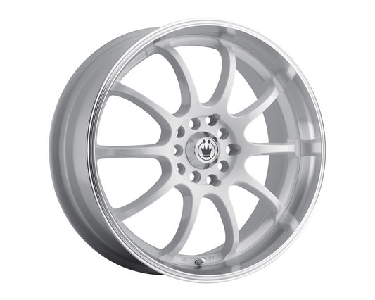 Konig Lightning White w/Machined Lip Wheel 16x7 5x100/114.3 40