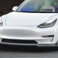 VR Aero Matte Carbon Fiber Front Lip Spoiler Tesla Model 3 2018+