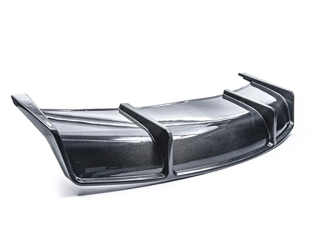 VR Aero Gloss Carbon Fiber Rear Diffuser Tesla Model 3 2018+