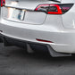 VR Aero Matte Carbon Fiber Rear Diffuser Tesla Model 3 2018+