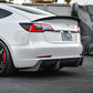 VR Aero Matte Carbon Fiber Rear Diffuser Tesla Model 3 2018+