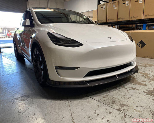 VR Aero Carbon Fiber Front Lip Tesla Model Y 2020+