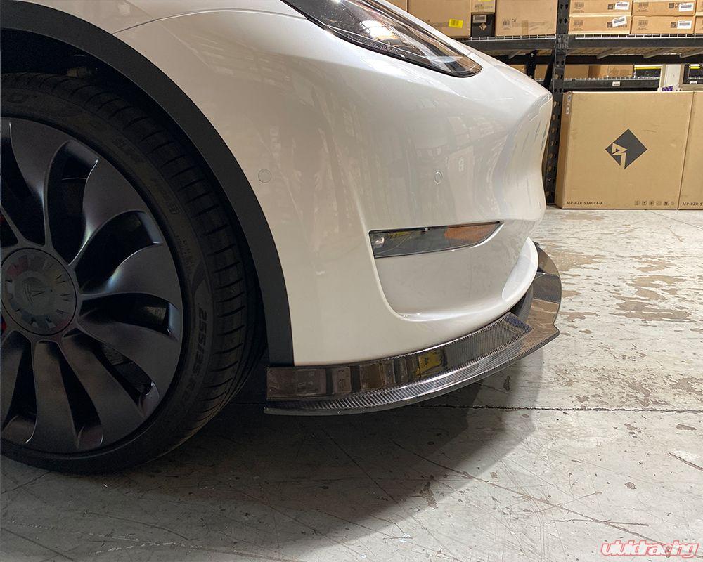 VR Aero Carbon Fiber Front Lip Tesla Model Y 2020+