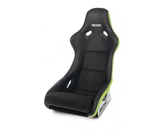 Recaro Pole Position SL Seat Black Suede Green Accent